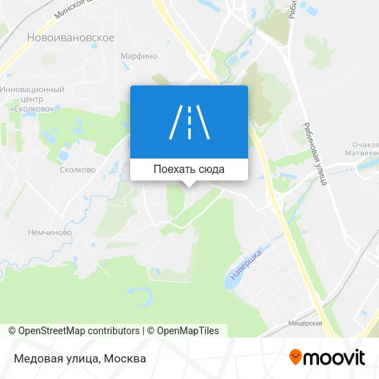 Карта Медовая улица