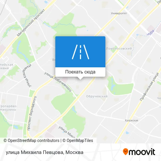Карта улица Михаила Певцова