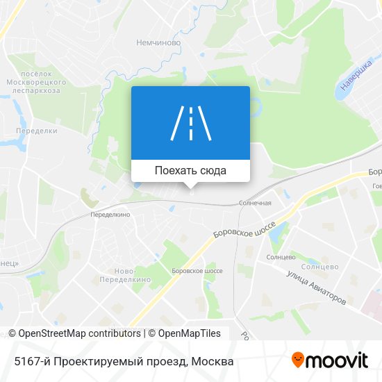 Карта 5167-й Проектируемый проезд