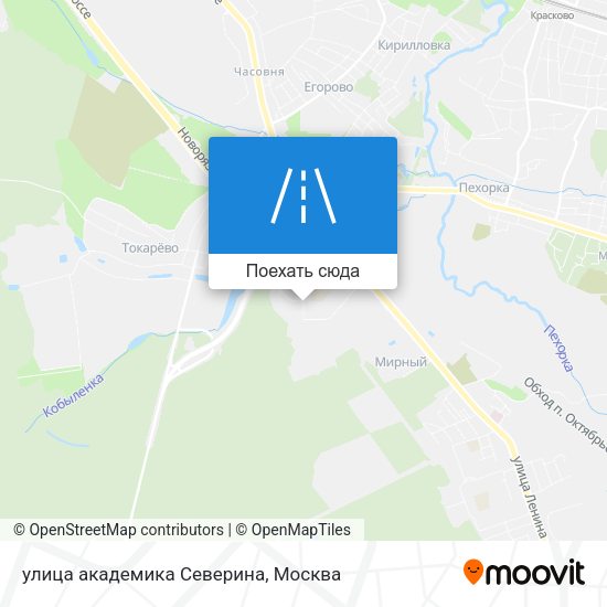 Карта улица академика Северина