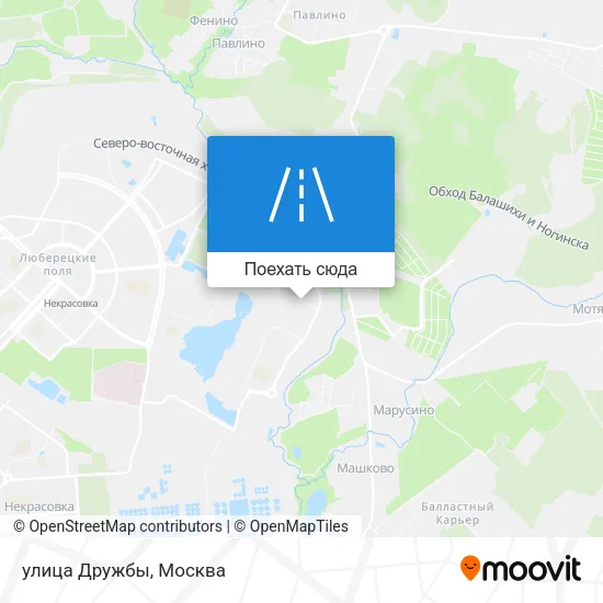 Карта улица Дружбы