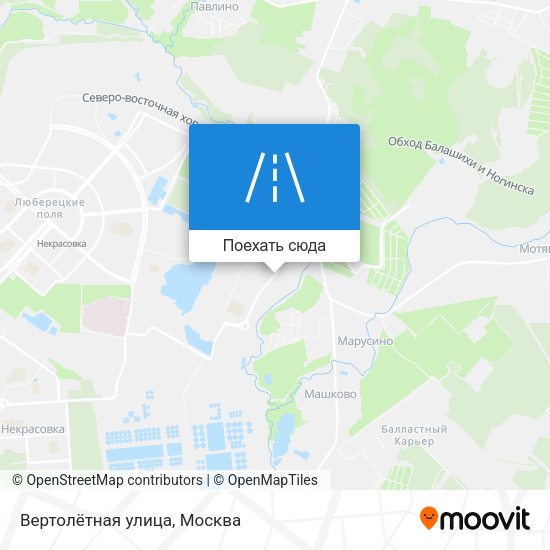 Карта Вертолётная улица