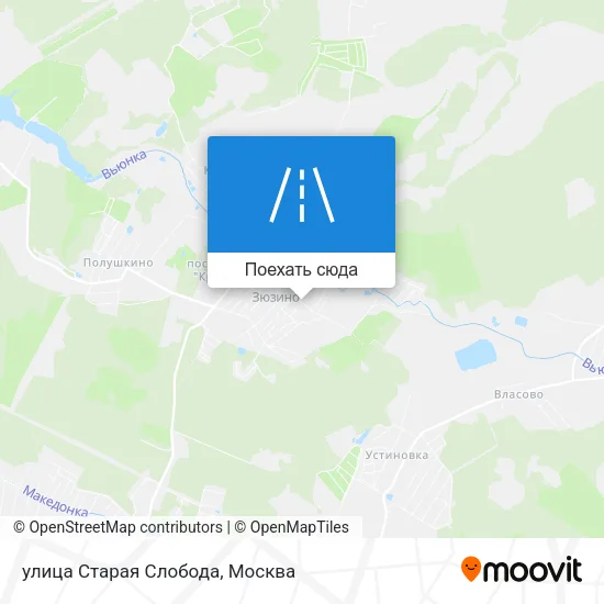 Карта улица Старая Слобода