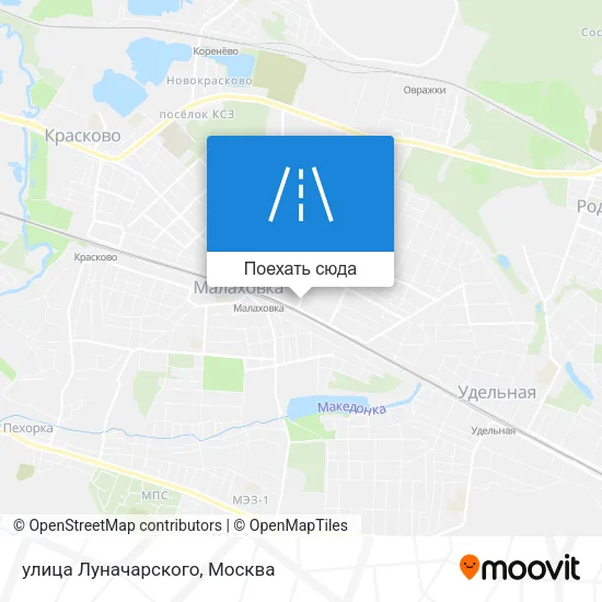 Карта улица Луначарского