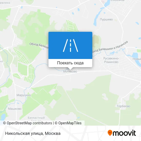 Карта Никольская улица