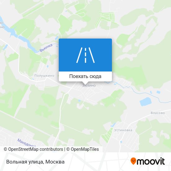Карта Вольная улица