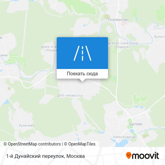 Карта 1-й Дунайский переулок