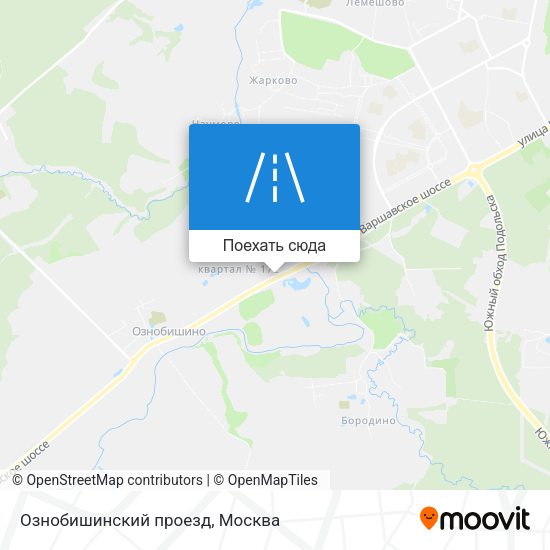 Карта Ознобишинский проезд