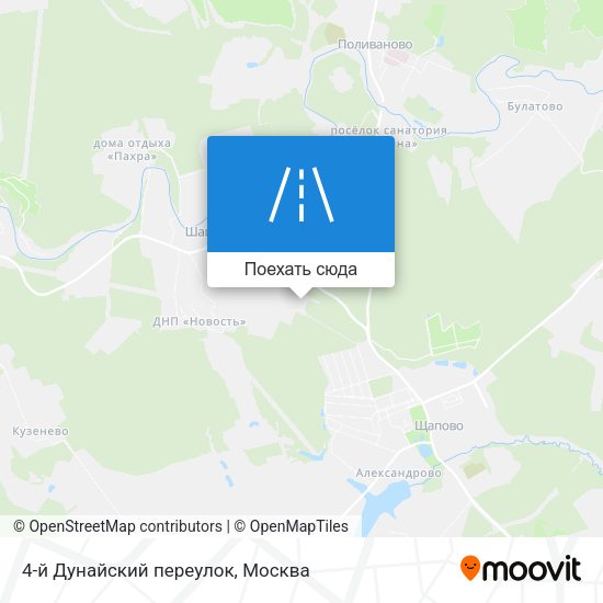 Карта 4-й Дунайский переулок