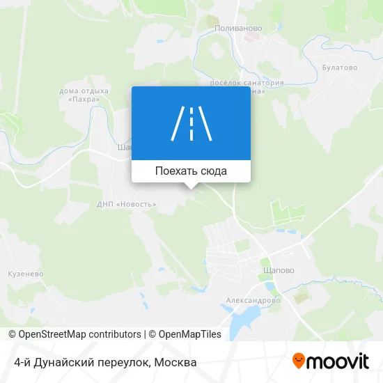 Карта 4-й Дунайский переулок