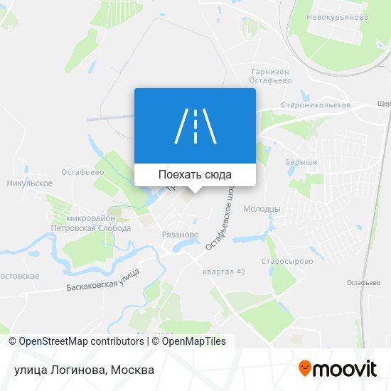 Карта улица Логинова