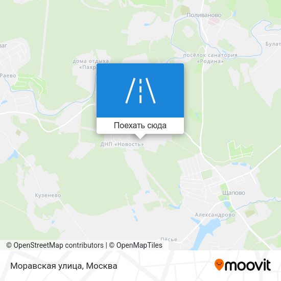 Карта Моравская улица