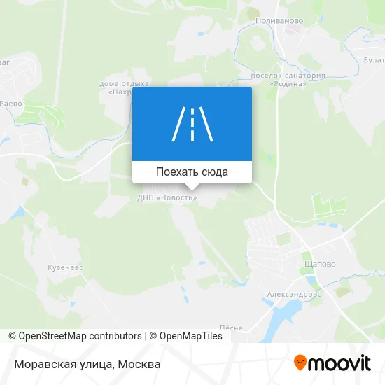 Карта Моравская улица