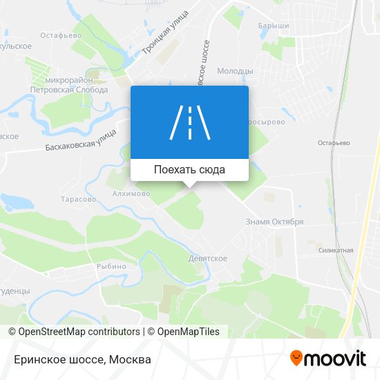 Карта Еринское шоссе
