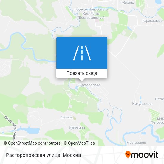 Карта Растороповская улица