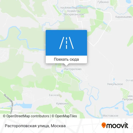Карта Растороповская улица