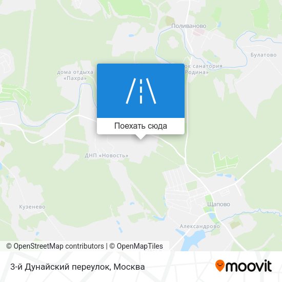 Карта 3-й Дунайский переулок