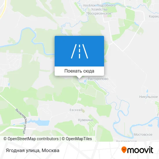 Карта Ягодная улица