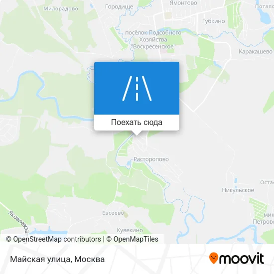Карта Майская улица