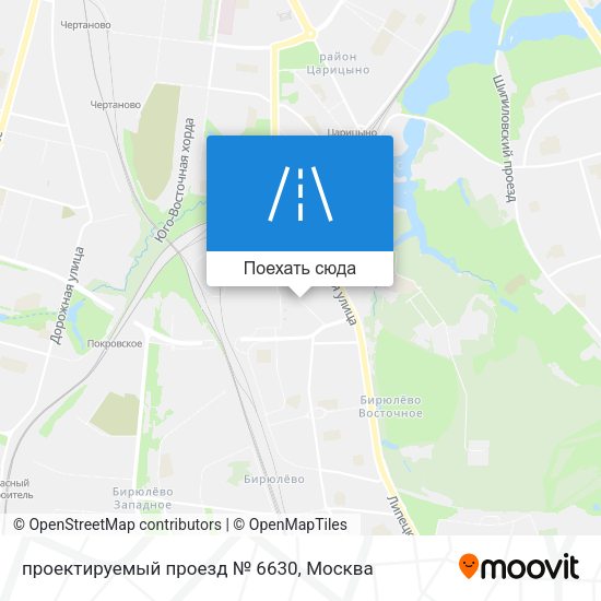 Карта проектируемый проезд № 6630