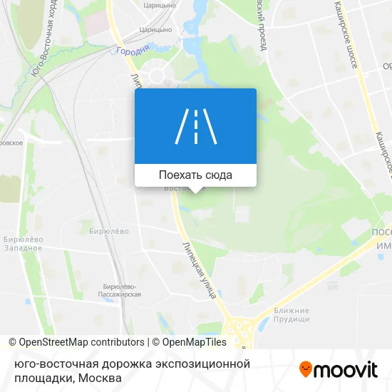 Карта юго-восточная дорожка экспозиционной площадки