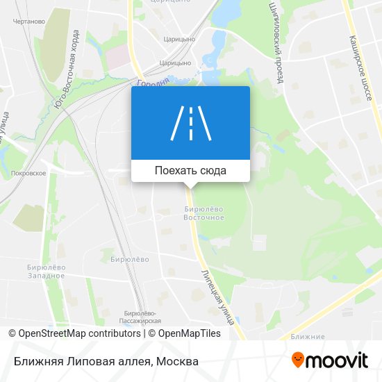 Карта Ближняя Липовая аллея