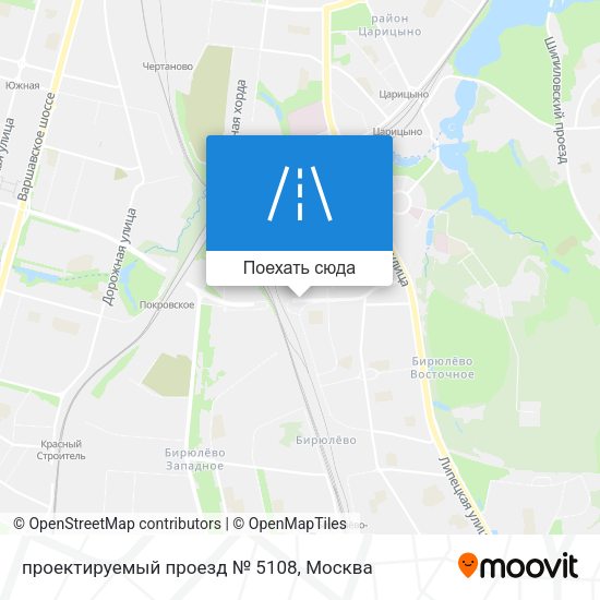 Карта проектируемый проезд № 5108