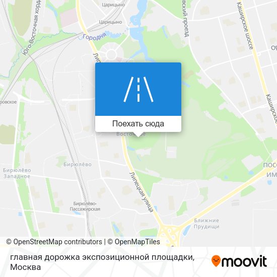 Карта главная дорожка экспозиционной площадки
