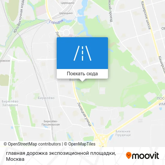 Карта главная дорожка экспозиционной площадки