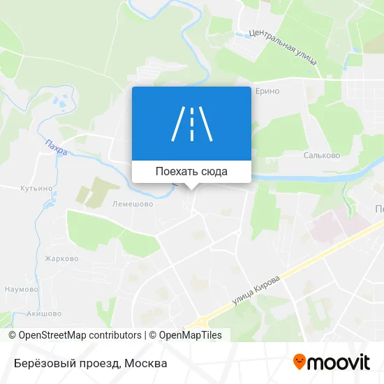 Карта Берёзовый проезд