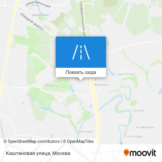 Карта Каштановая улица