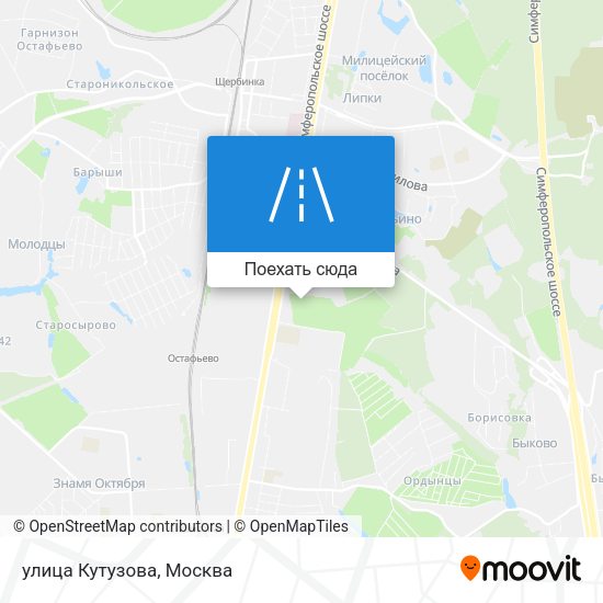 Карта улица Кутузова