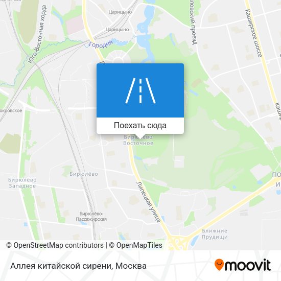 Карта Аллея китайской сирени