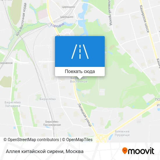 Карта Аллея китайской сирени