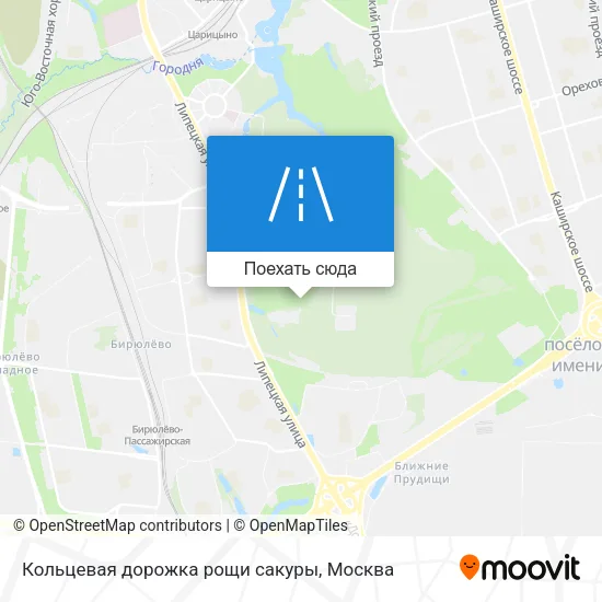 Карта Кольцевая дорожка рощи сакуры