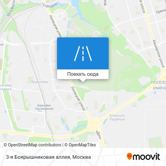 Карта 3-я Боярышниковая аллея