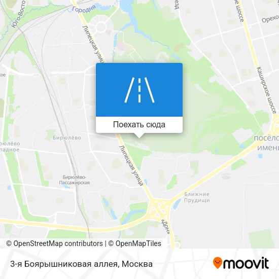 Карта 3-я Боярышниковая аллея