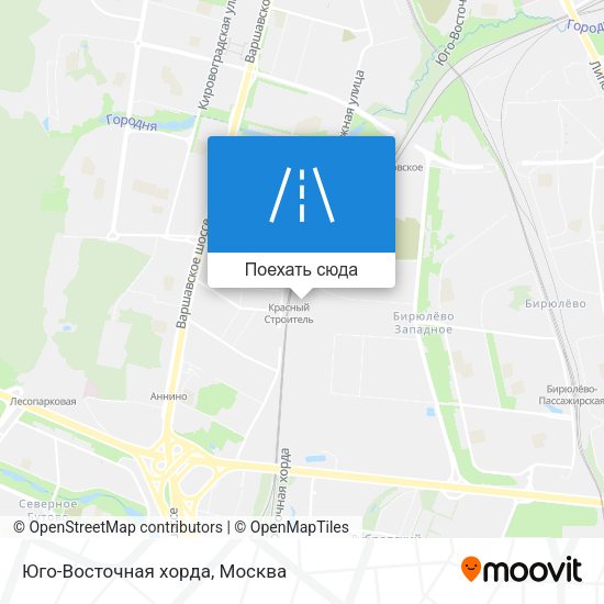 Карта Юго-Восточная хорда