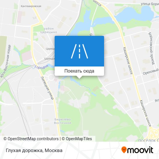 Карта Глухая дорожка