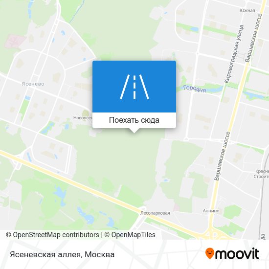 Карта Ясеневская аллея