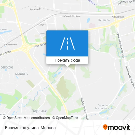 Карта Вяземская улица