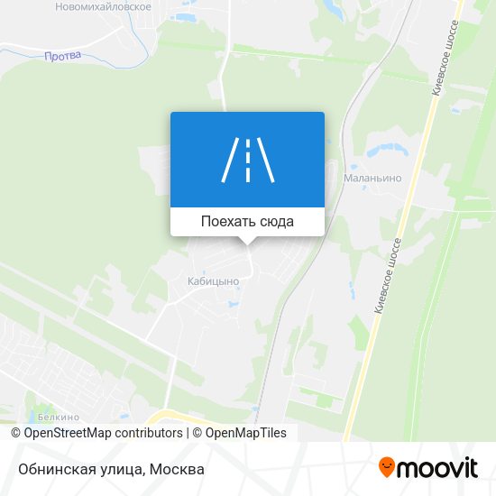 Карта Обнинская улица