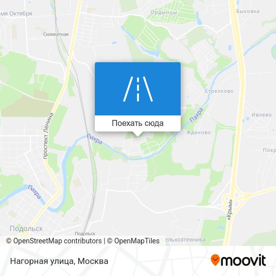 Карта Нагорная улица