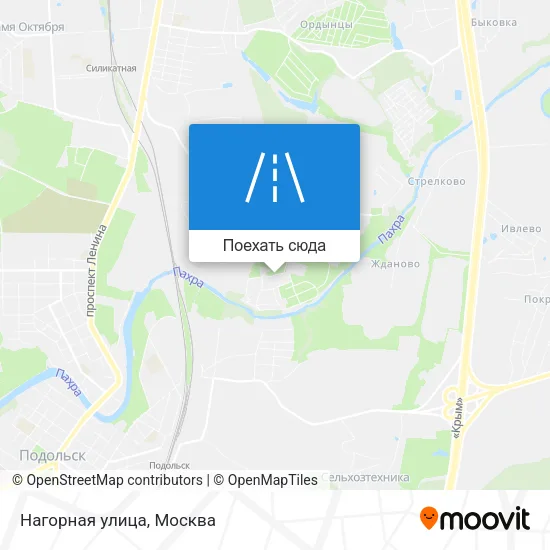 Карта Нагорная улица
