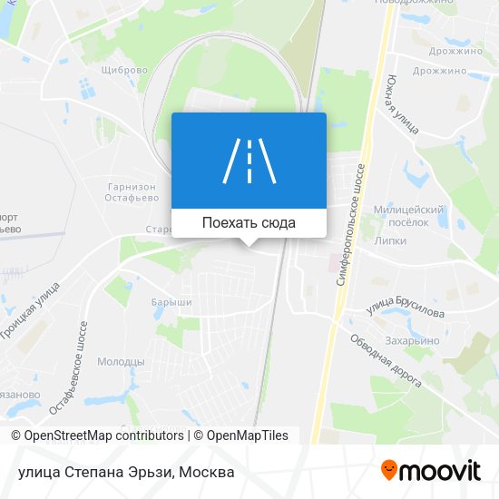 Карта улица Степана Эрьзи