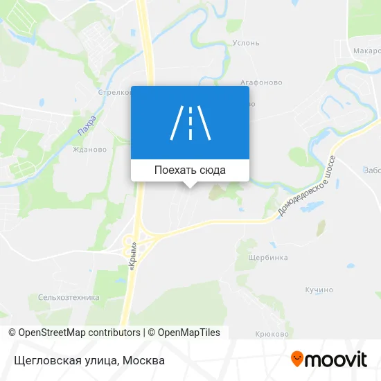 Карта Щегловская улица