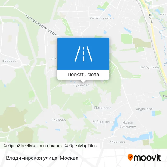 Карта Владимирская улица