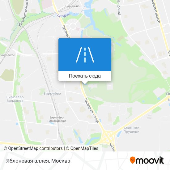 Карта Яблоневая аллея