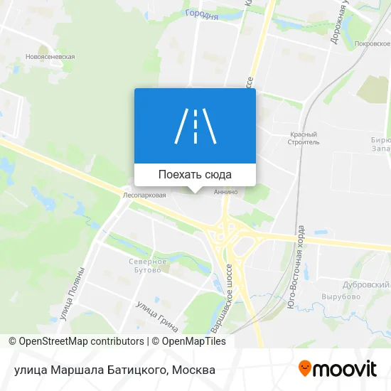 Карта улица Маршала Батицкого