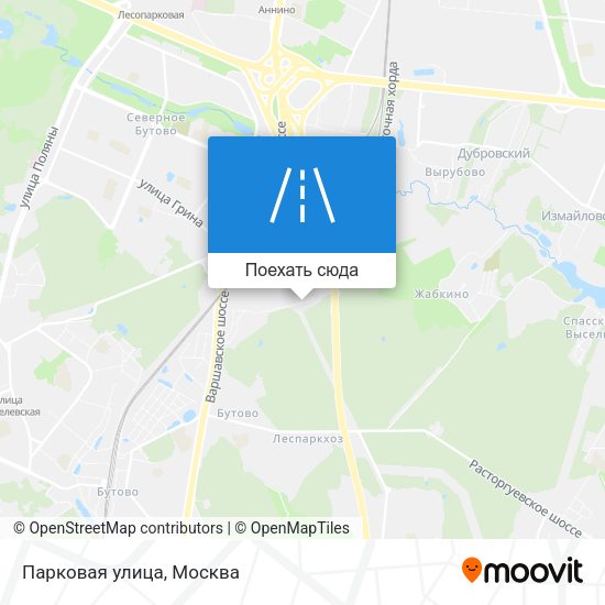 Карта Парковая улица